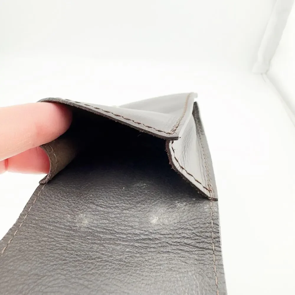 Dolce & Gabbana Vintage Leather Pouch‎ Small Clutch with Silver Clasp